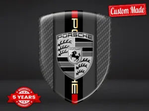 Porsche Autocollants Fenêtre Résistants Universel Qualité